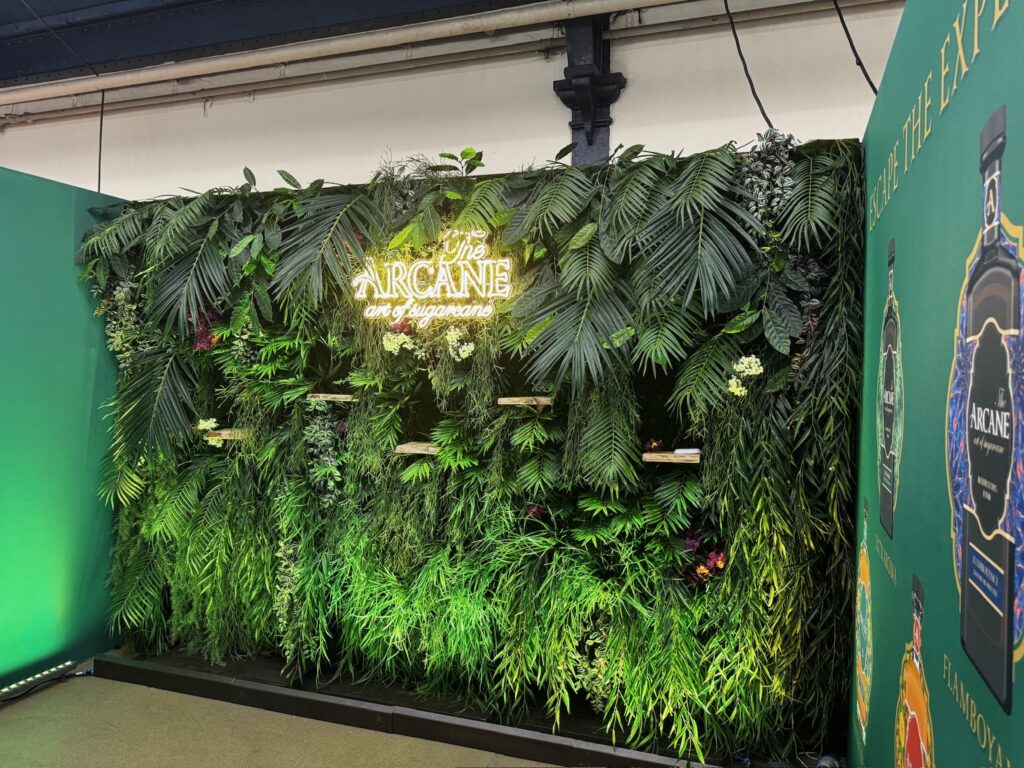 Green wall rental at the Arcane rum fair
